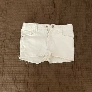 White Jean Shorts